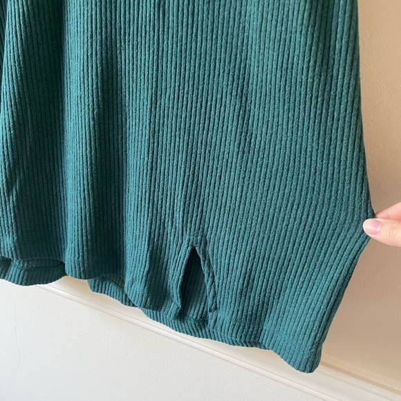 NWT Hollister Cozy Mockneck Mini Dress, Dark Green - Picture 7 of 9